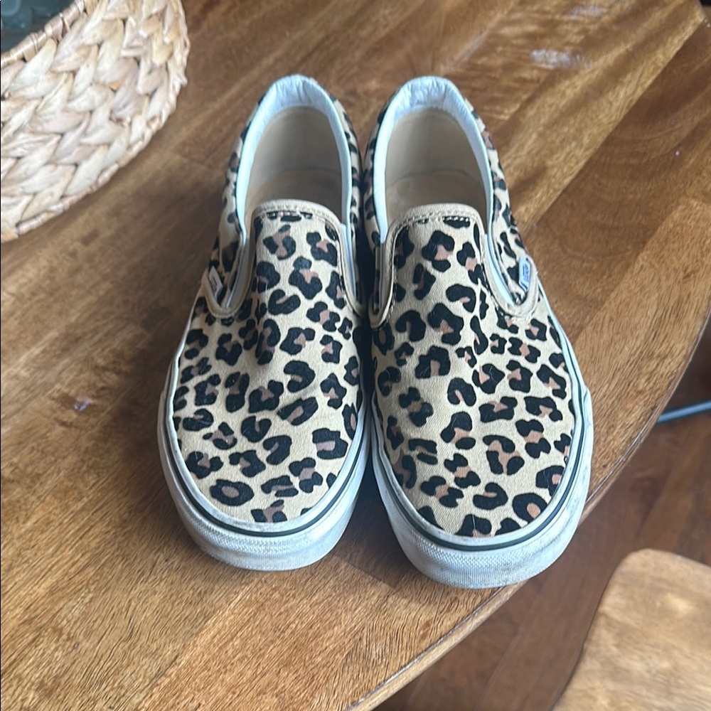 Vans Animal Print Slip-On Shoes